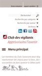 Mobile Screenshot of clubdesvigilants.com
