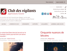 Tablet Screenshot of clubdesvigilants.com